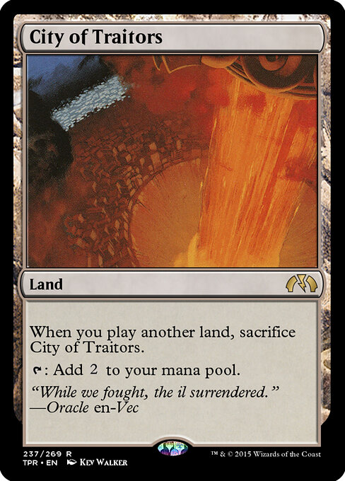 City of Traitors - Tempest Remastered Magic card