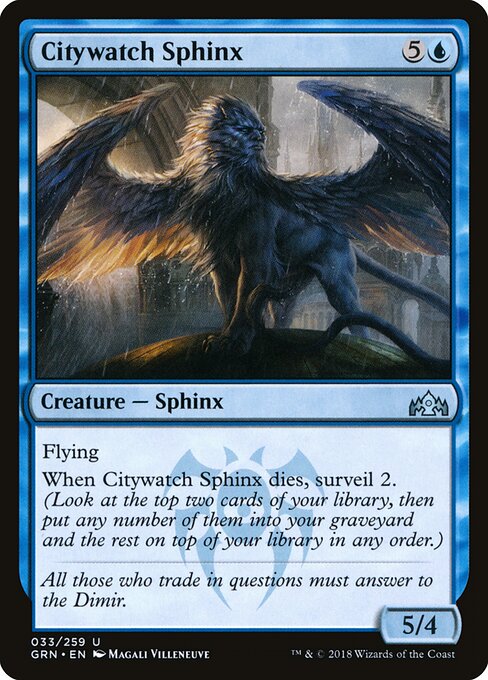 Citywatch Sphinx - Guilds of Ravnica Magic card