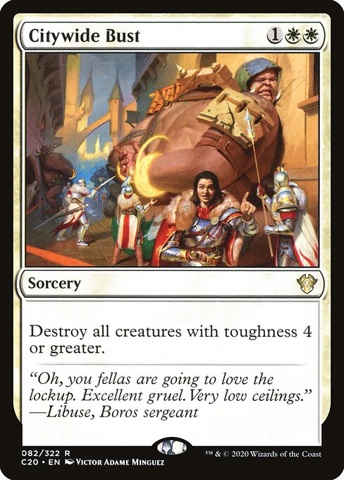 Citywide Bust - Commander 2020 Magic card