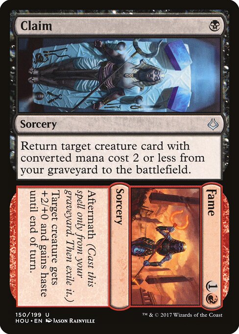 Claim // Fame - Hour of Devastation (#150) - Illustrated by Jason Rainville - Magic: The Gathering Card