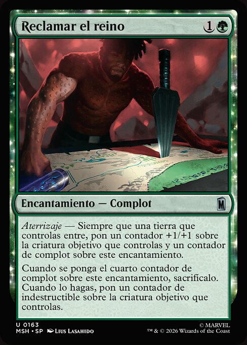 Reclamar el reino (Claim the Kingdom) - Marvel Super Heroes (#163) - Illustrated by Lius Lasahido - Magic: The Gathering Card