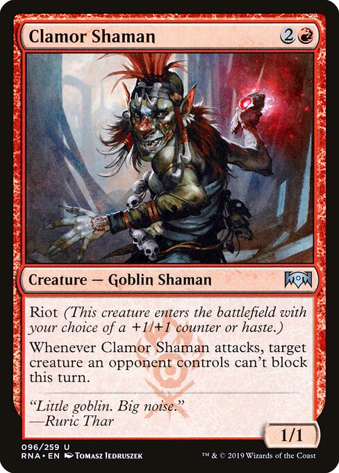 Clamor Shaman - Ravnica Allegiance Magic card