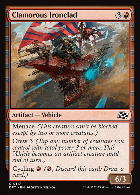 Clamorous Ironclad - Aetherdrift Magic card