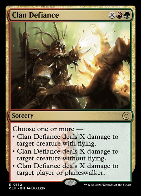 Clan Defiance - Ravnica: Clue Edition Magic card