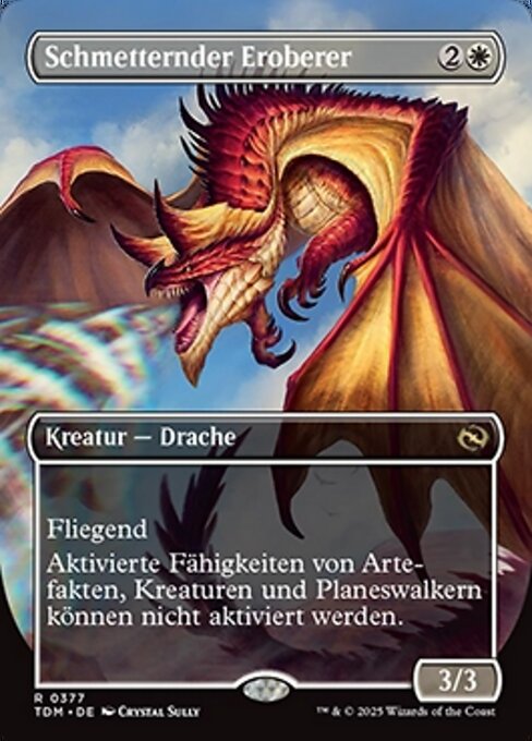 Schmetternder Eroberer (Clarion Conqueror) - Tarkir: Dragonstorm (#377) - Illustrated by Crystal Sully - Magic: The Gathering Card