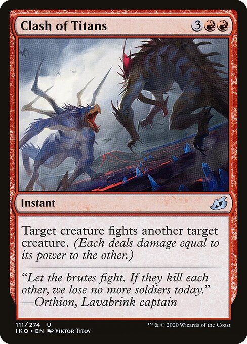 Clash of Titans - Ikoria: Lair of Behemoths Magic card