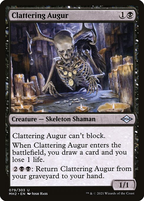 Clattering Augur - Modern Horizons 2 (#79) - Illustrated by Josh Hass - Magic: The Gathering Card