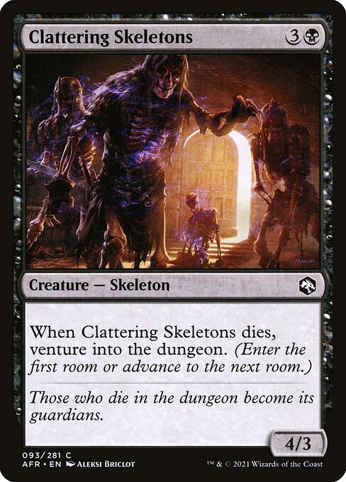 Clattering Skeletons - Adventures in the Forgotten Realms Magic card