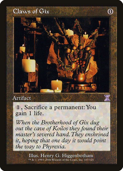 Claws of Gix - Time Spiral Timeshifted Magic card
