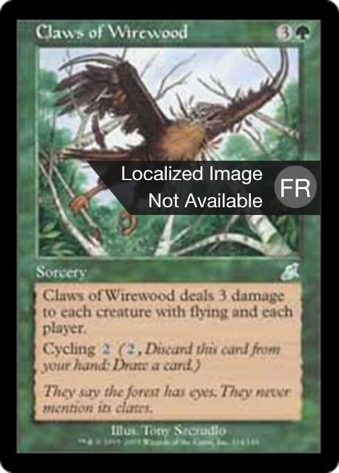Artigli di Boscocavo (Claws of Wirewood) - Scourge (#114) - Illustrated by Tony Szczudlo - Magic: The Gathering Card