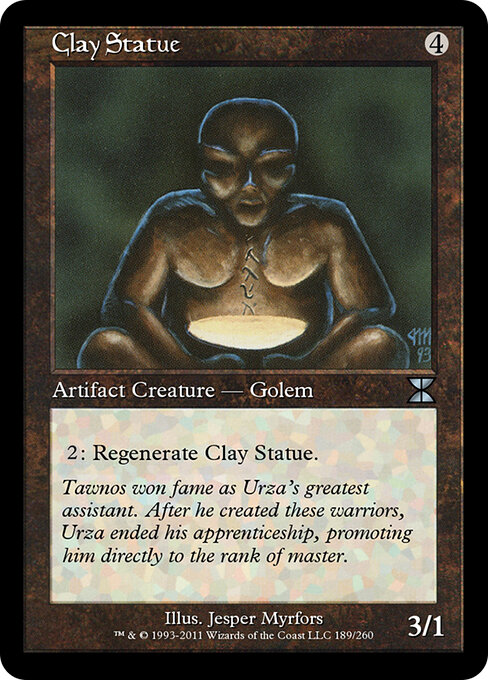 Clay Statue - Masters Edition IV Magic card