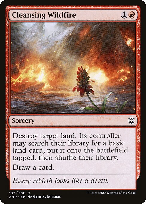 Cleansing Wildfire - Zendikar Rising Magic card