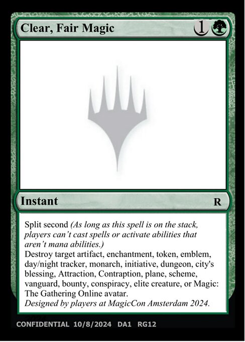Clear, Fair Magic - Unknown Event Magic card