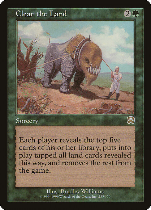 Clear the Land - Mercadian Masques Magic card