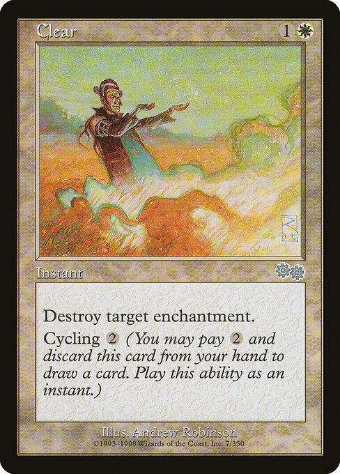 Clear - Urza's Saga Magic card