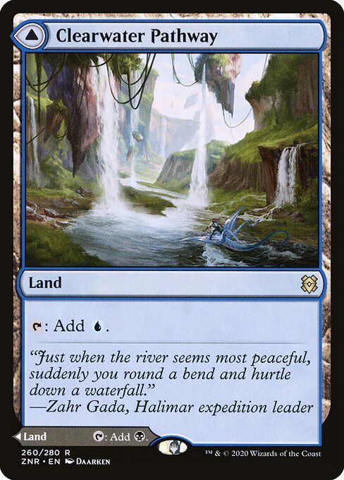 Clearwater Pathway // Murkwater Pathway - Zendikar Rising Magic card