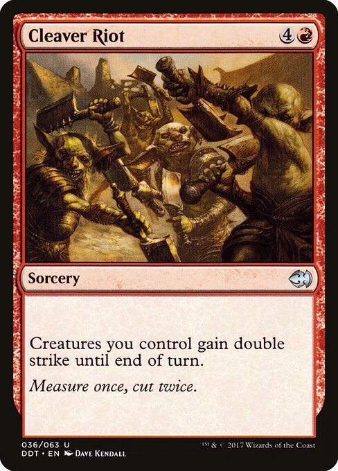 Cleaver Riot - Duel Decks: Merfolk vs. Goblins Magic card