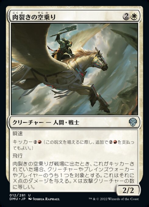 Hackebeil-Himmelsreiter (Cleaving Skyrider) - Dominaria United (#12) - Illustrated by Joshua Raphael - Magic: The Gathering Card