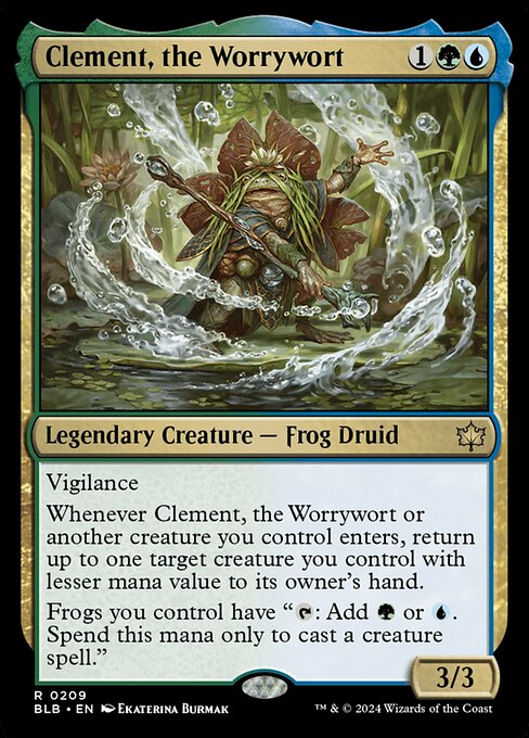 Clement, the Worrywort - Bloomburrow Magic card