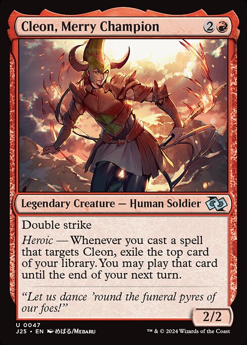 Cleon, Merry Champion - Foundations Jumpstart Magic card