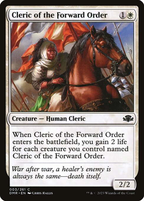 Cleric of the Forward Order - Dominaria Remastered Magic card