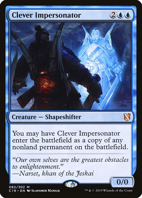 Clever Impersonator - Commander 2019 Magic card
