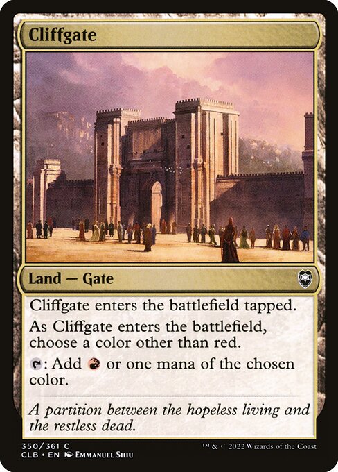 Cliffgate - Commander Legends: Battle for Baldur's Gate Magic card
