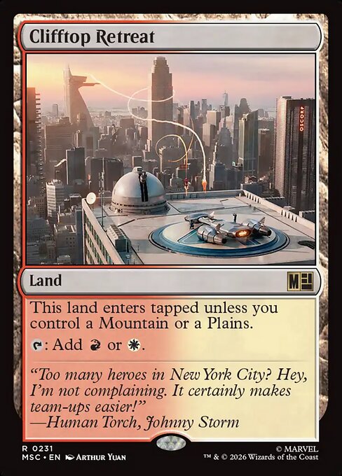 Clifftop Retreat - Marvel Super Heroes Commander Magic card