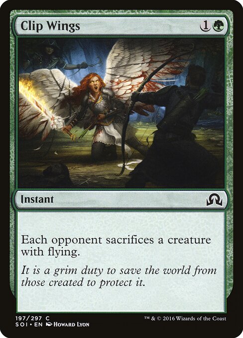 Clip Wings - Shadows over Innistrad (#197) - Illustrated by Howard Lyon - Magic: The Gathering Card