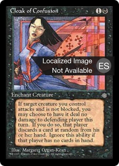 Mantello della Confusione (Cloak of Confusion) - Ice Age (#117) - Illustrated by Margaret Organ-Kean - Magic: The Gathering Card
