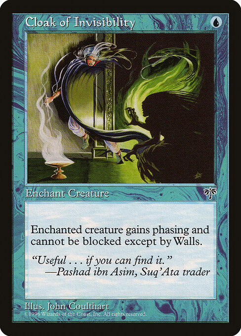 Cloak of Invisibility - Mirage Magic card