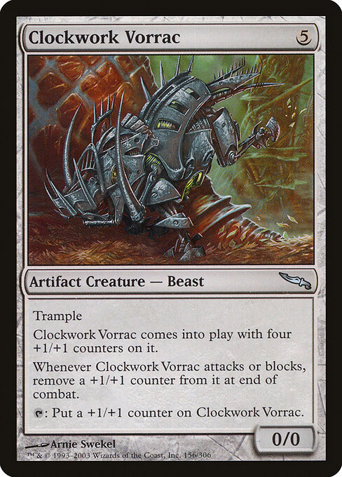 Clockwork Vorrac - Mirrodin Magic card