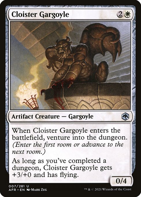 Cloister Gargoyle - Adventures in the Forgotten Realms Magic card