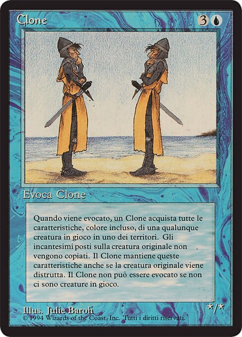 Clone - Foreign Black Border (#51) - Illustrated by Julie Baroh - Magic: The Gathering Card