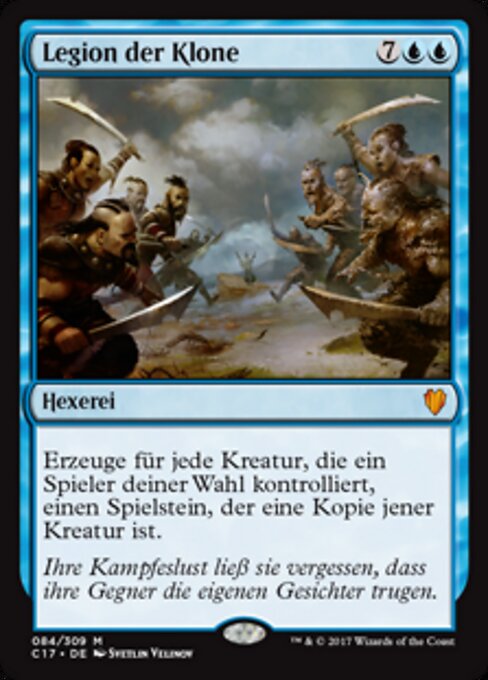 Legión de clones (Clone Legion) - Commander 2017 (#84) - Illustrated by Svetlin Velinov - Magic: The Gathering Card
