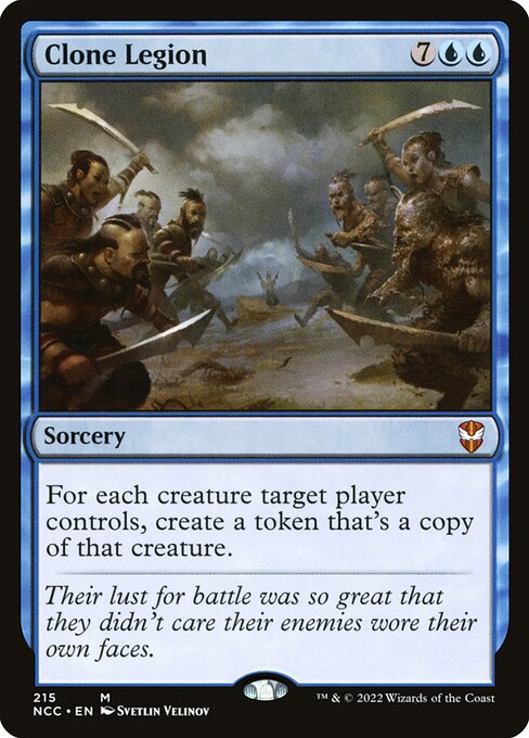 仿幻成军 (Clone Legion) - New Capenna Commander (#215) - Illustrated by Svetlin Velinov - Magic: The Gathering Card