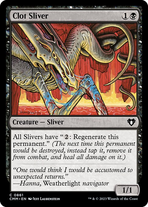Clot Sliver - Commander Masters (#861) - Illustrated by Jeff Laubenstein - Magic: The Gathering Card