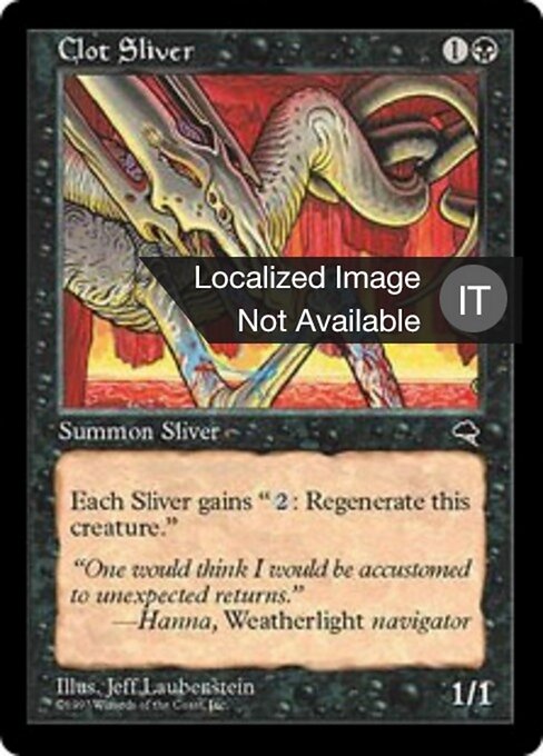 Fractius Aglutinador (Clot Sliver) - Tempest (#112) - Illustrated by Jeff Laubenstein - Magic: The Gathering Card