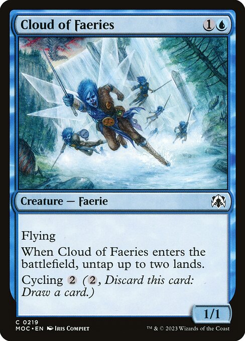 Cloud of Faeries - March of the Machine Commander Magic card