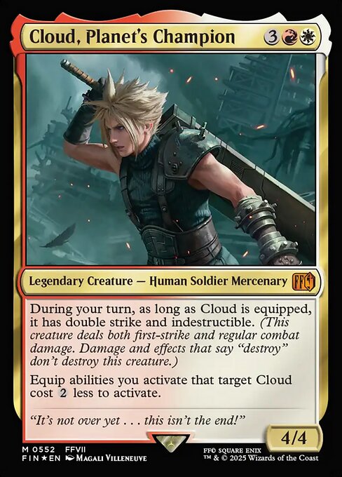 Cloud, Planet's Champion - Final Fantasy Magic card
