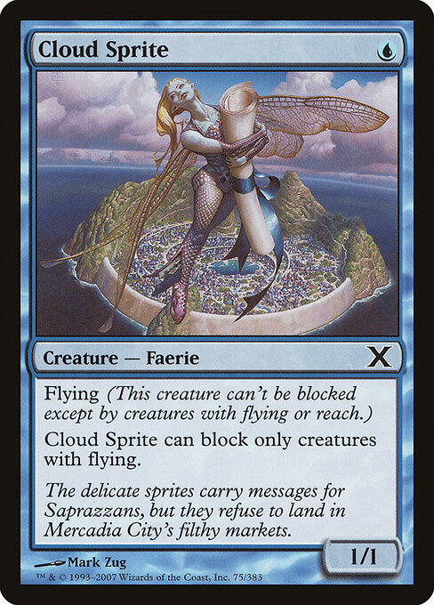 Cloud Sprite - Tenth Edition Magic card