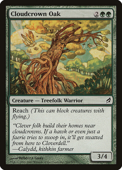 Chêne cimenuage (Cloudcrown Oak) - Lorwyn (#201) - Illustrated by Rebecca Guay - Magic: The Gathering Card