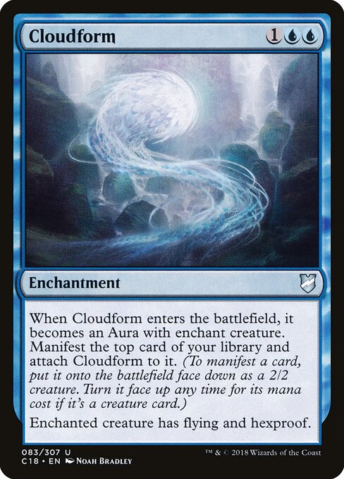 Cloudform - Commander 2018 (#83) - Illustrated by Noah Bradley - Magic: The Gathering Card