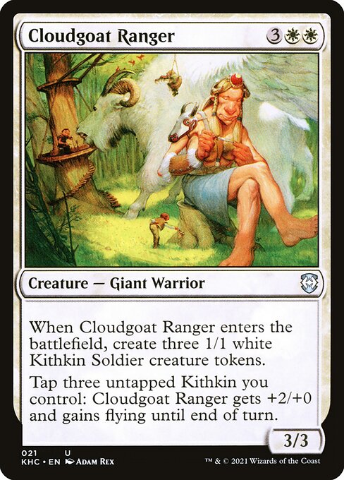 Cloudgoat Ranger - Kaldheim Commander (#21) - Illustrated by Adam Rex - Magic: The Gathering Card