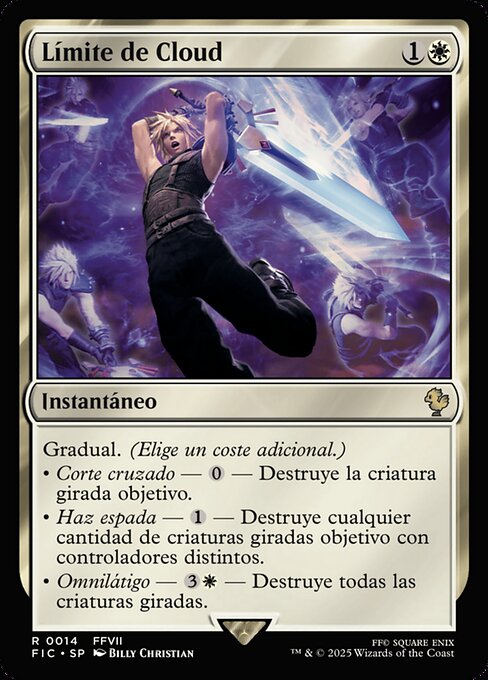 Límite de Cloud (Cloud's Limit Break) - Final Fantasy Commander (#14) - Illustrated by Billy Christian - Magic: The Gathering Card