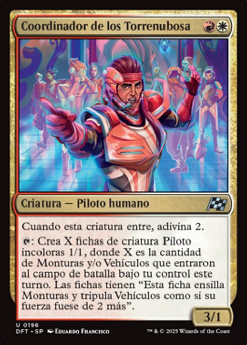 クラウドスパイアの統括者 (Cloudspire Coordinator) - Aetherdrift (#196) - Illustrated by Eduardo Francisco - Magic: The Gathering Card