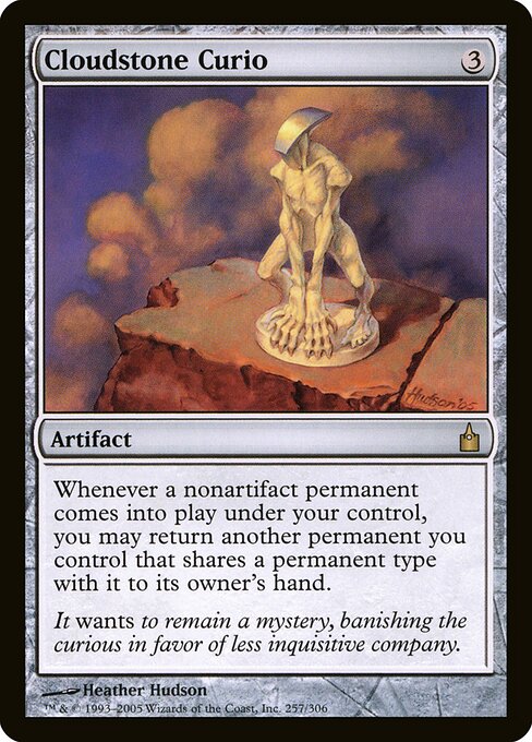 云石古物 (Cloudstone Curio) - Ravnica: City of Guilds (#257) - Illustrated by Heather Hudson - Magic: The Gathering Card