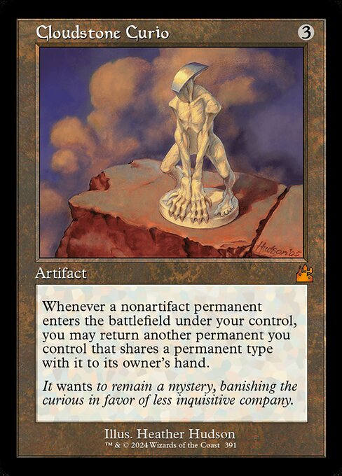 Bibelot de pierrenuage (Cloudstone Curio) - Ravnica Remastered (#391) - Illustrated by Heather Hudson - Magic: The Gathering Card