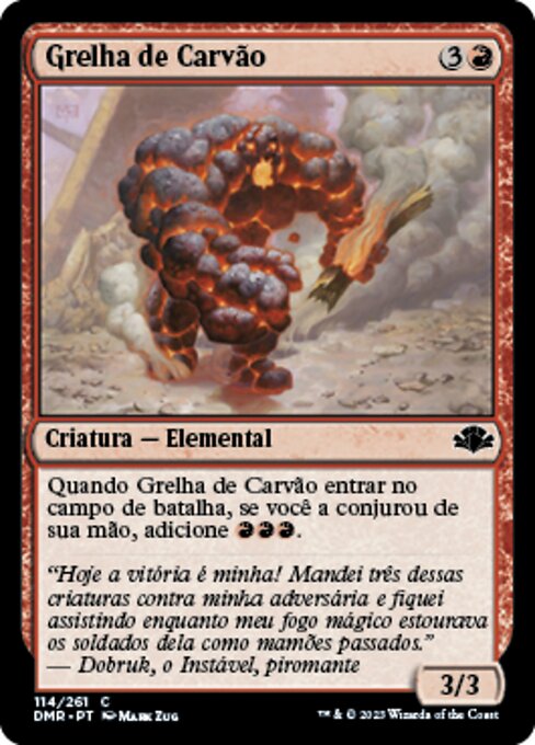 Fuochista Carbonaio (Coal Stoker) - Time Spiral (#150) - Illustrated by Mark Zug - Magic: The Gathering Card