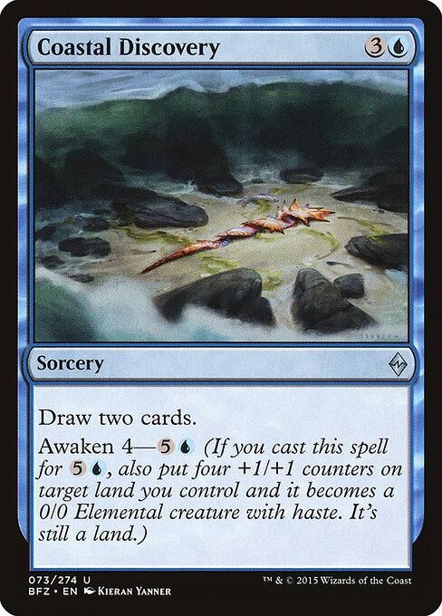 Coastal Discovery - Battle for Zendikar Magic card
